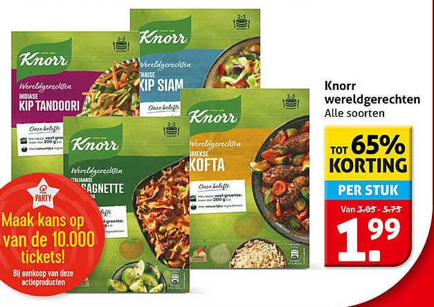 Knorr wereldgerechten Alle soorten