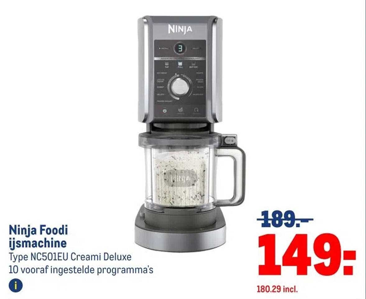 Ninja Foodi ijsmachine