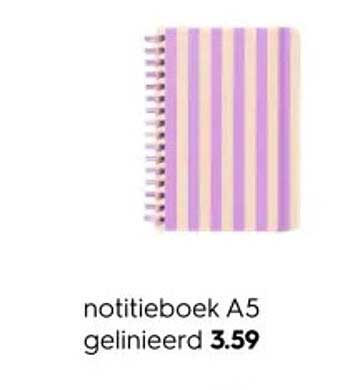 notitieboek A5 gelinieerd