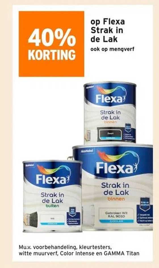 op Flexa Strak in de Lak