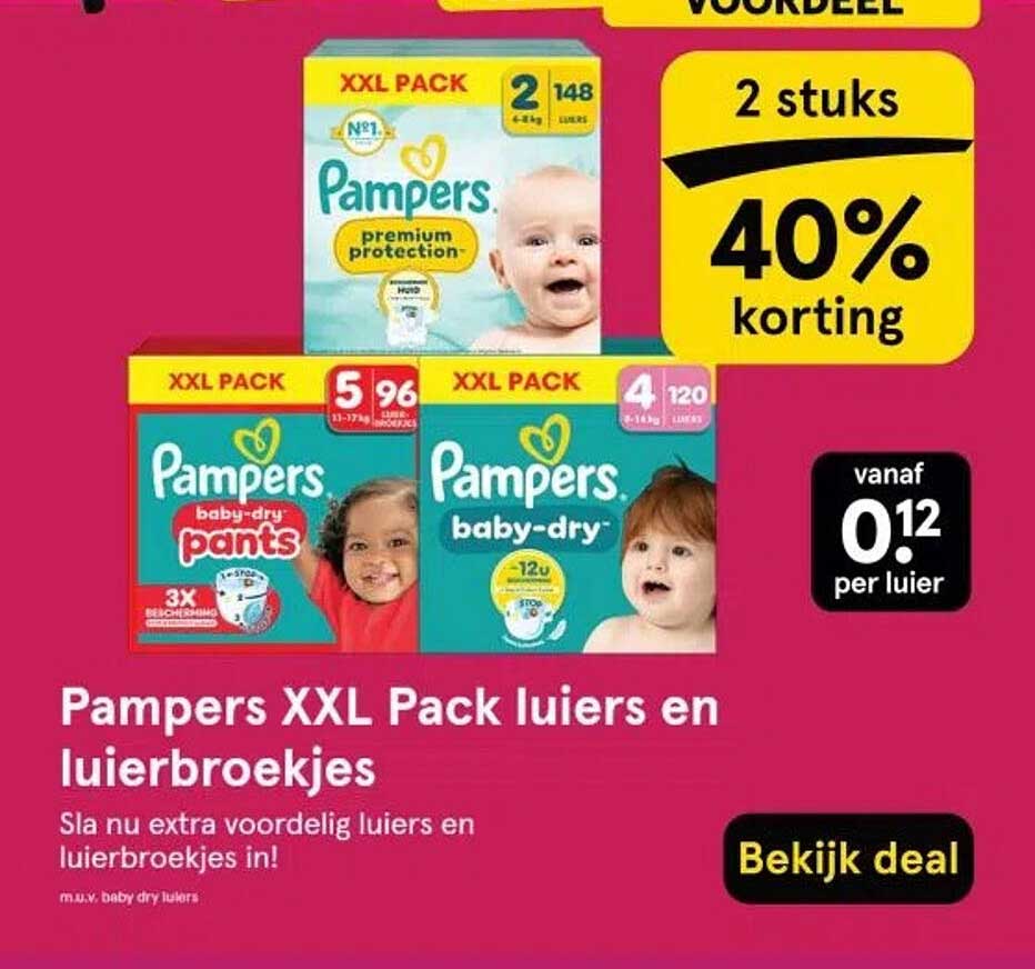 Pampers XXL Pack luiers en luierbroekjes