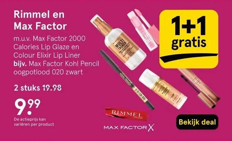 Rimmel en Max Factor