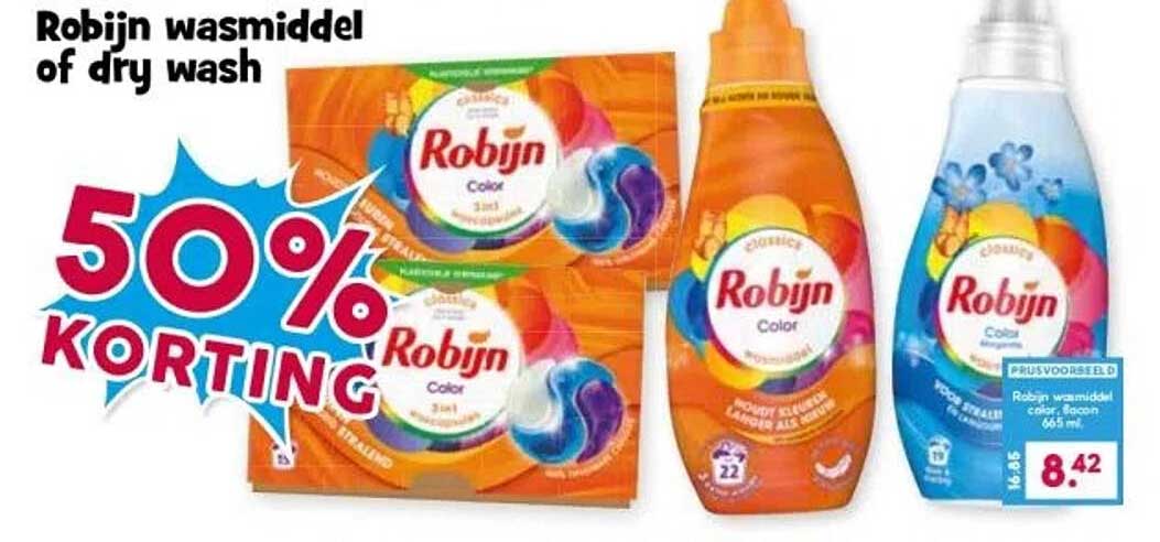 Robijn wasmiddel of dry wash