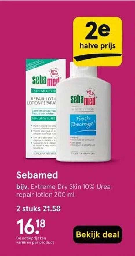 Sebamed bijv. Extreme Dry Skin 10% Urea repair lotion 200 ml