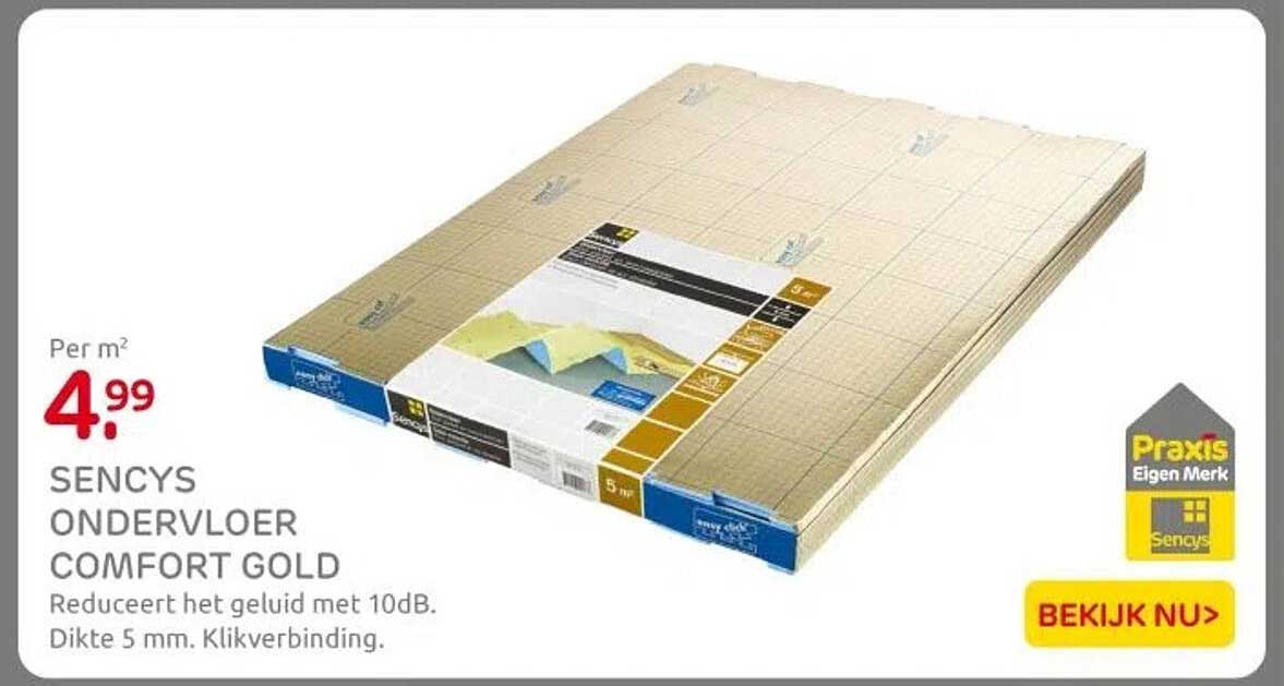 SENCYS ONDERVLOER COMFORT GOLD