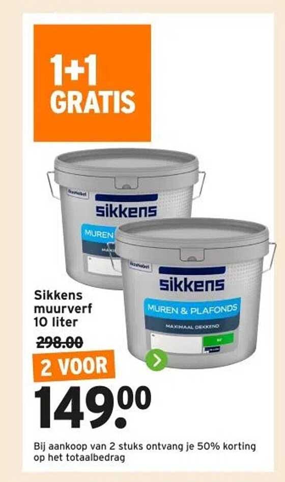 Sikkens muurverf 10 liter