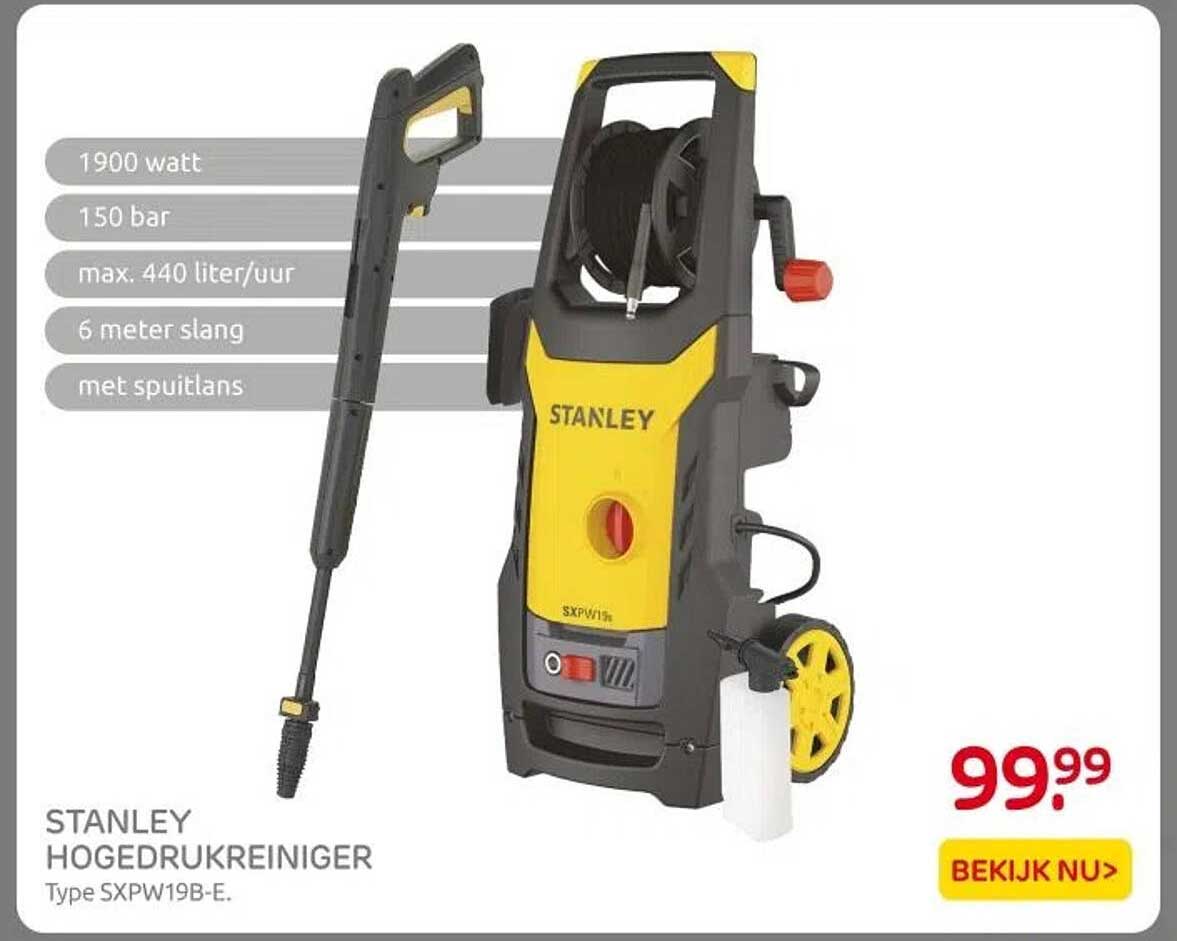 STANLEY HOGEDRUKREINIGER Type SXPW19B-E.