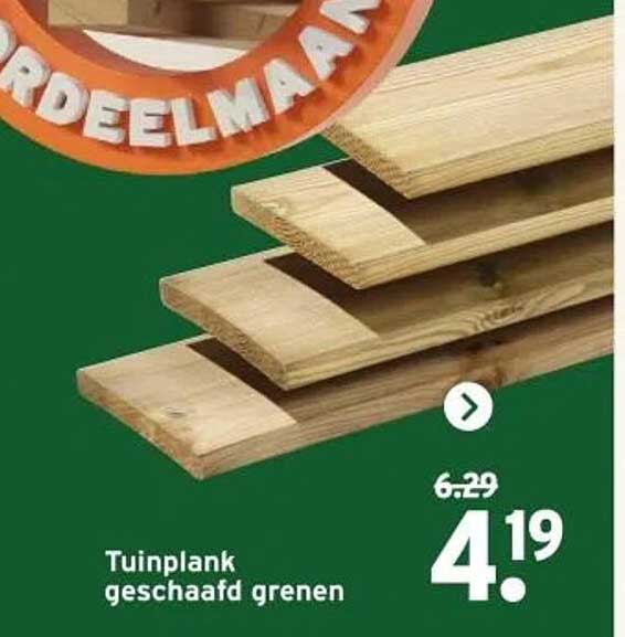 Tuinschutting geschaafd grenen