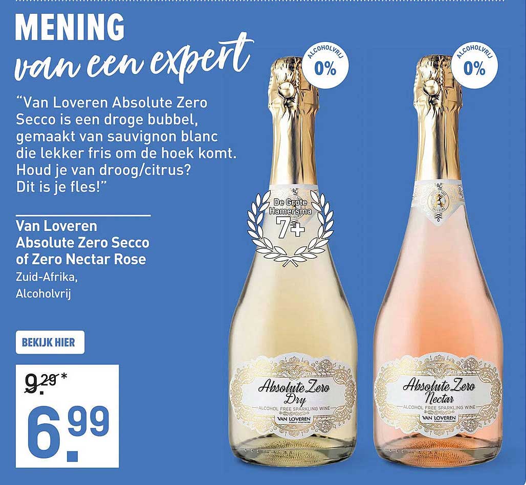 Van Loveren Absolute Zero Secco of Zero Nectar Rose