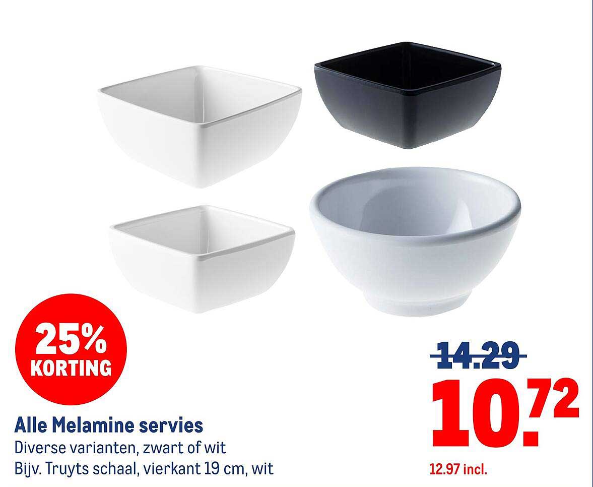 Alle Melamine servies