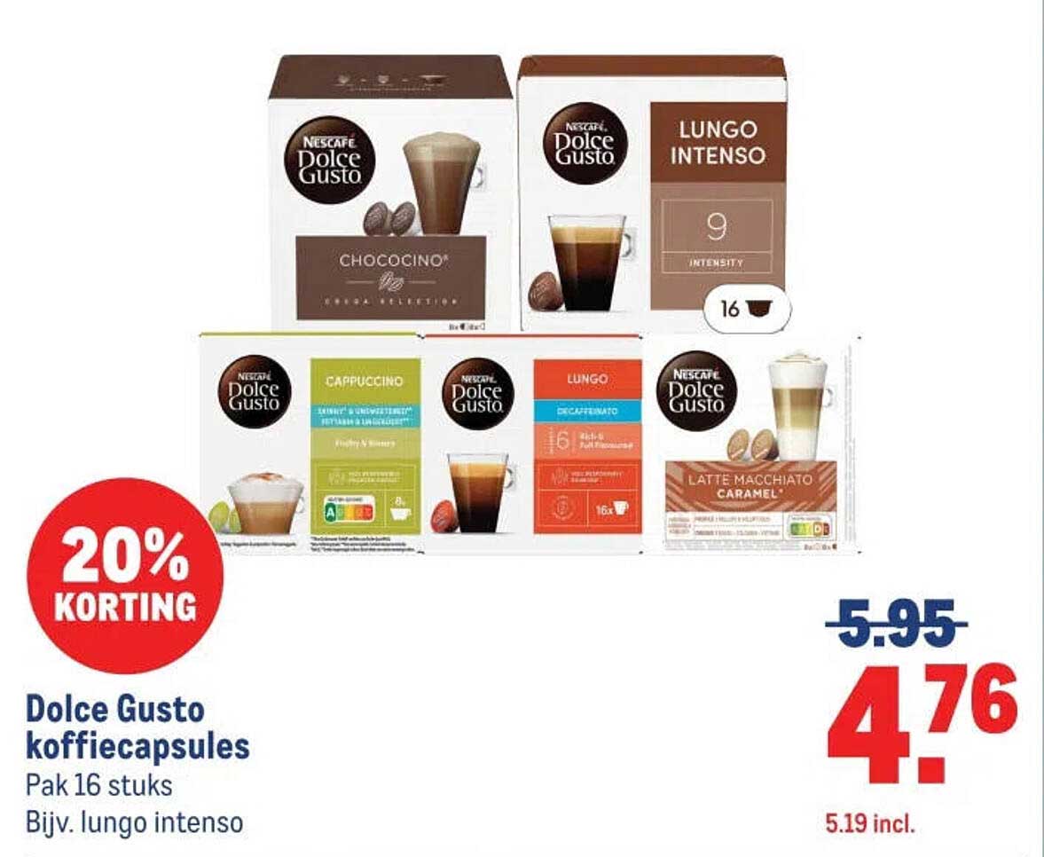 Dolce Gusto koffiecapsules
