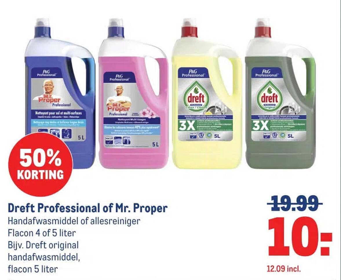 Dreft Professional of Mr. Proper