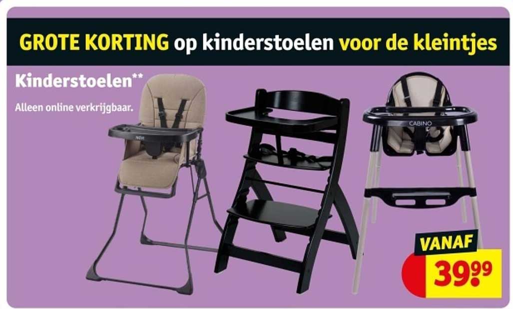 GROTE KORTING op kinderstoelen voor de kleintjes