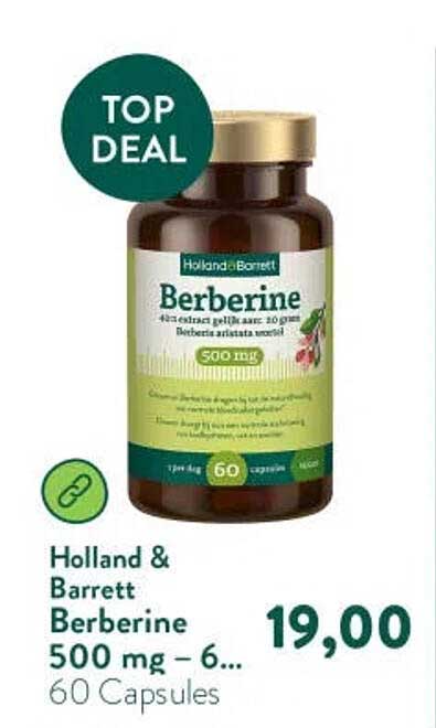 Holland & Barrett Berberine 500 mg – 60 Capsules