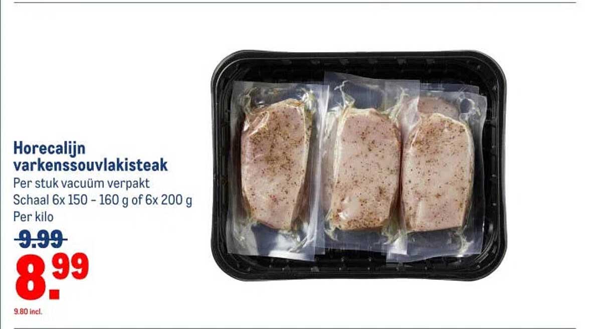 Horecalijn varkenssouvlakisteak