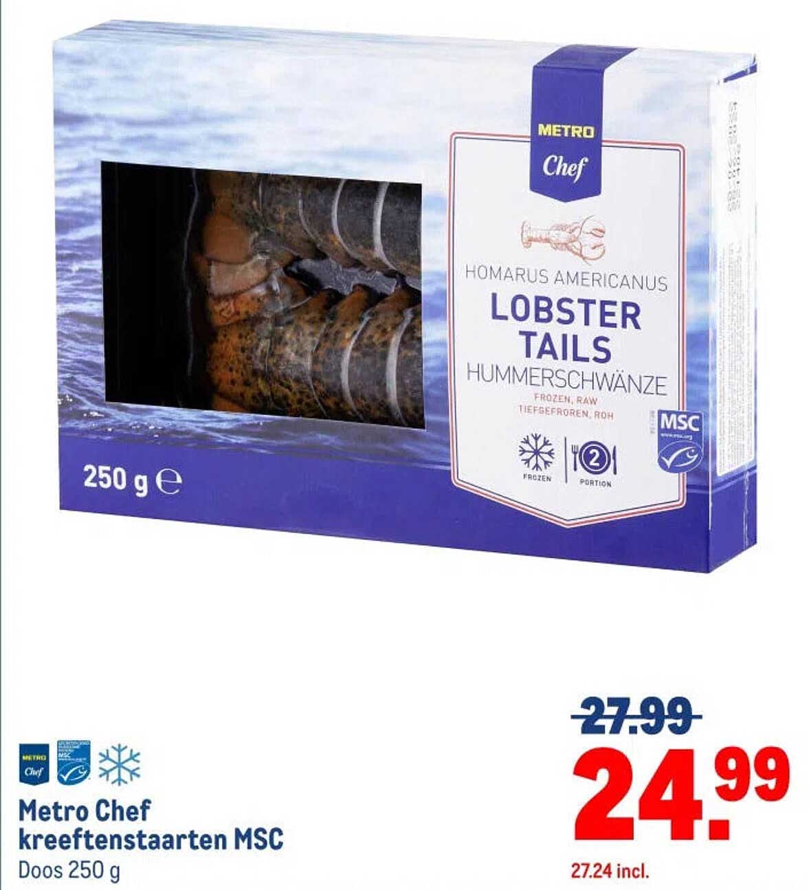 Metro Chef kreeftenstaarten MSC