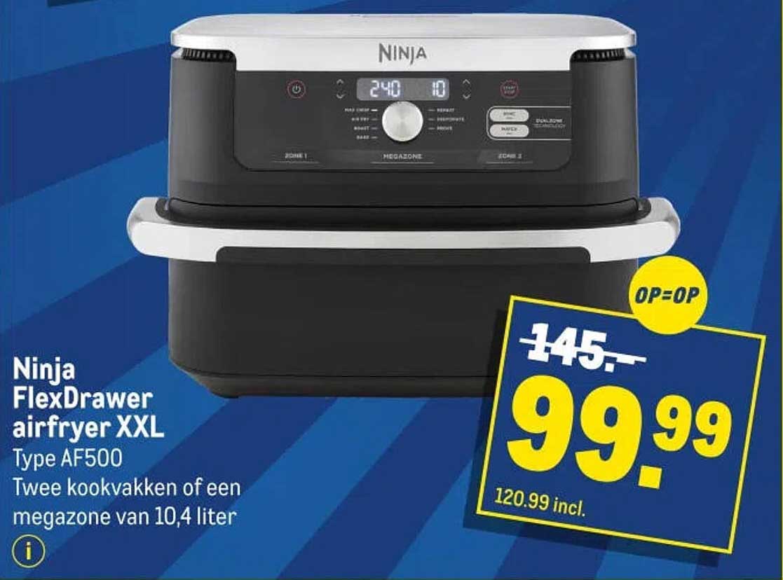 Ninja FlexDrawer airfryer XXL Type AF500