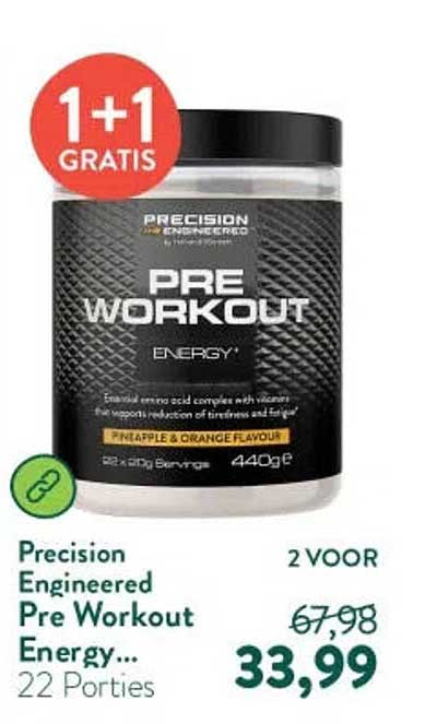 Precision Engineered Pre Workout Energy... 1+1 GRATIS