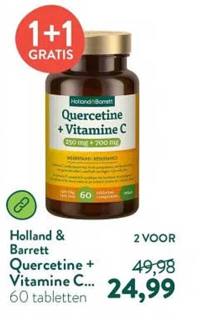 Quercetine + Vitamine C... 1+1 GRATIS