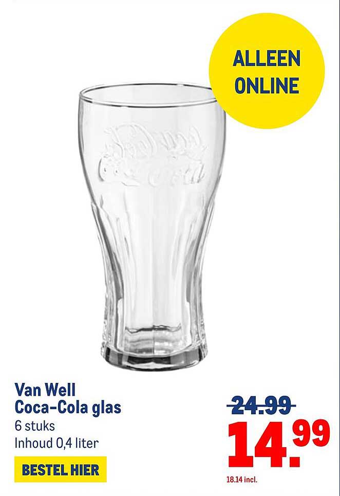 Van Well Coca-Cola glas