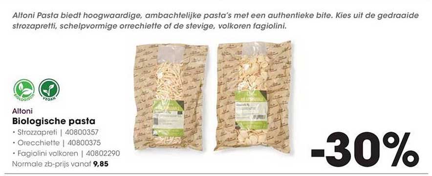 Altoni Biologische pasta -30%