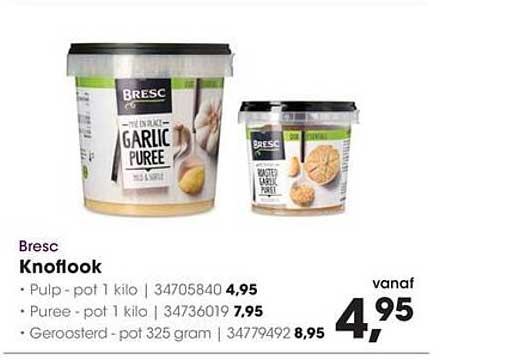 Bresc Knoflook Puree vanaf 4,95