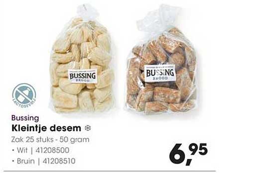 Bussing Kleintje desem - Zak 25 stuks - 50 gram
