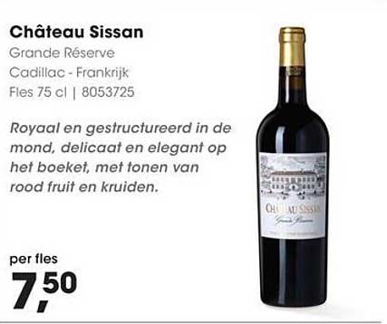Château Sissan Grande Réserve Cadillac - Frankrijk