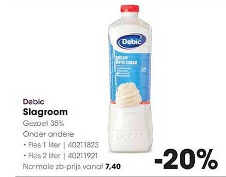 Debic Slagroom 35% -20%