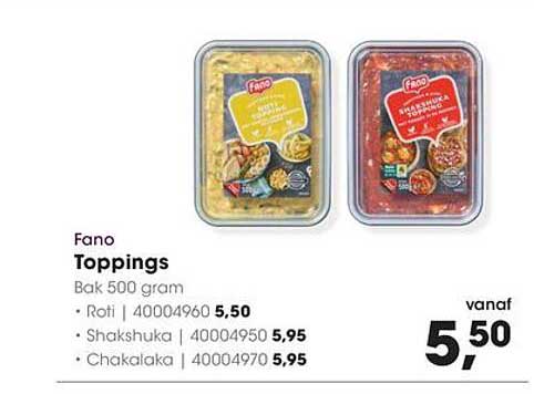 Fano Toppings Bak 500 gram
