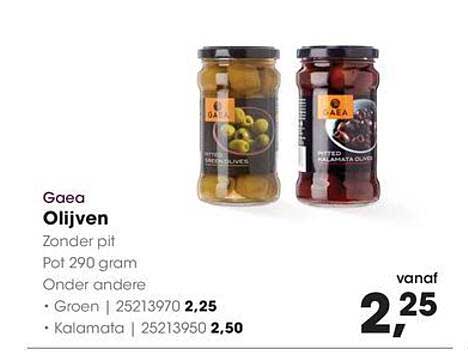 Gaea Olijven Zonder Pit Pot 290 gram
