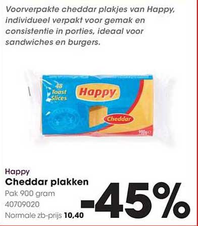 Happy Cheddar plakken