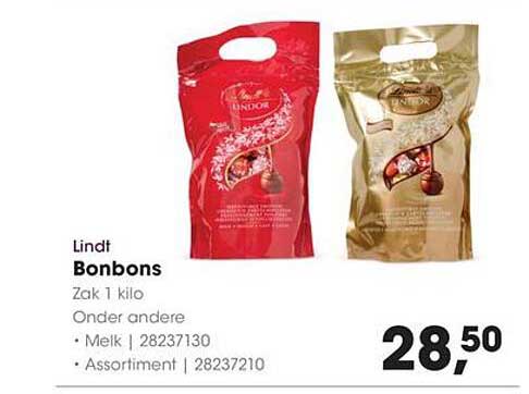 Lindt Bonbons Zak 1 kilo