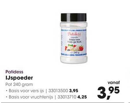 Patidess IJspoeder Pot 240 gram