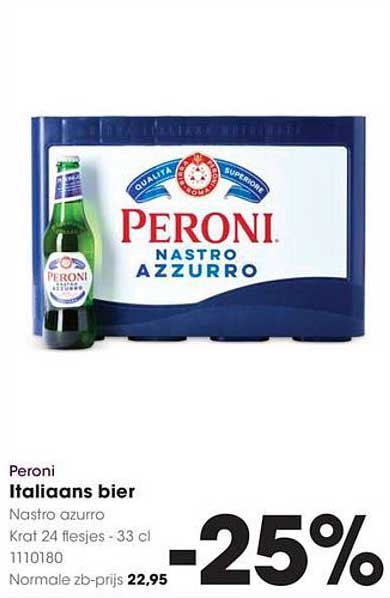 Peroni Italiaans bier Nastro Azzurro