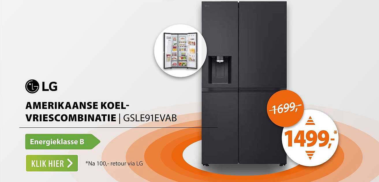 Amerikaanse koel-vriescombinatie | GSLE91EVAB