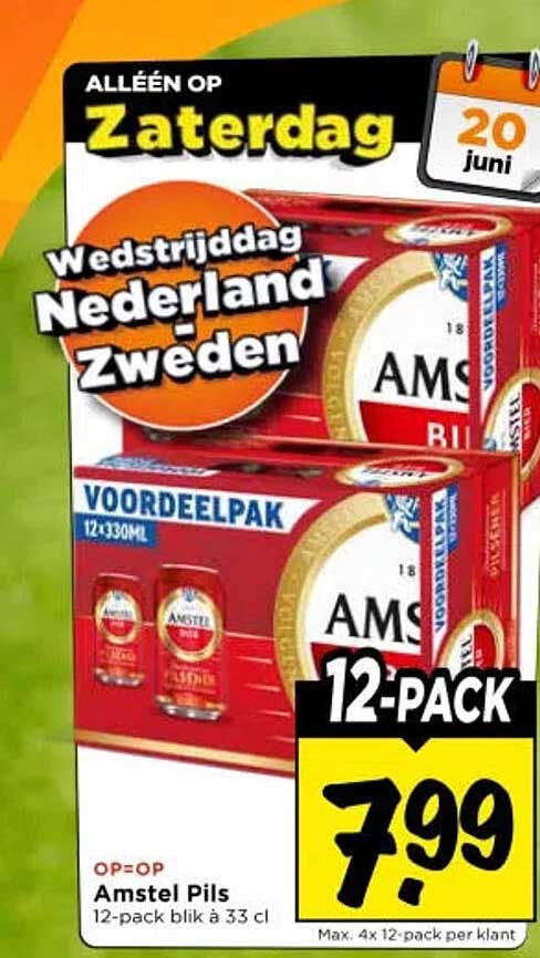 Amstel Pils 12-pack blik à 33 cl 12-PACK