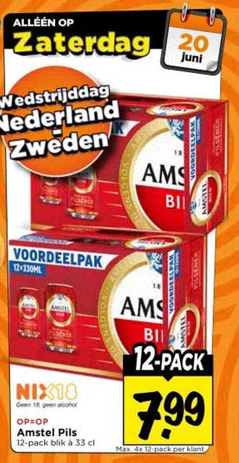 Amstel Pils 12-pack blik a 33 cl 12-pack
