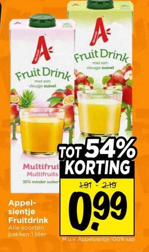 Appelsientje Fruitdrink