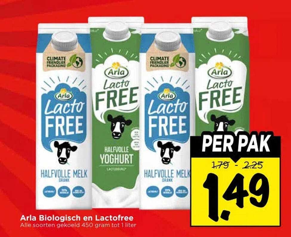 Arla Biologisch en Lactofree