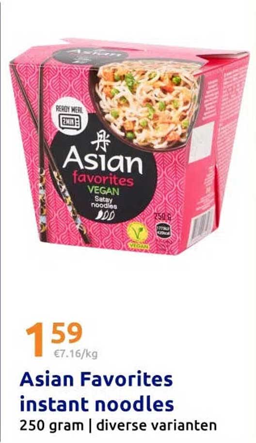 Asian Favorites instant noodles