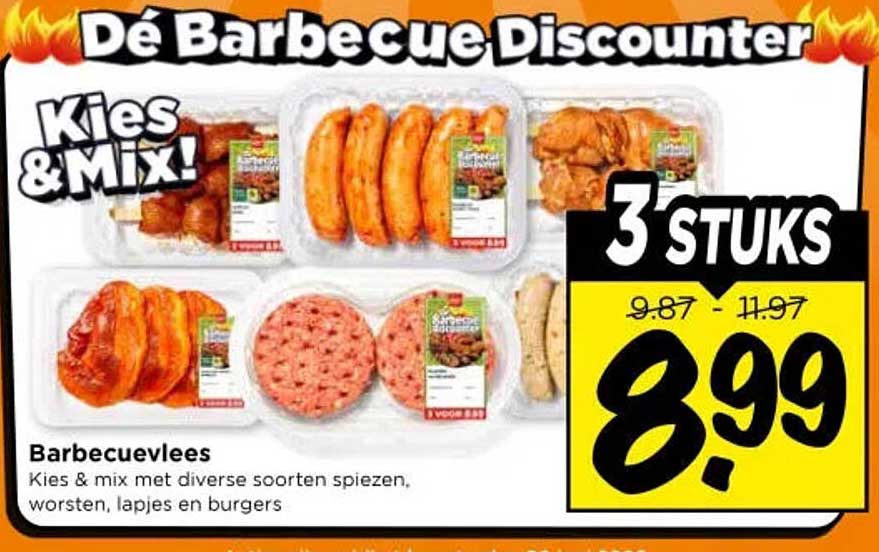 Barbecuevlees Kies & mix! 3 stuks