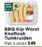 BBQ Kip Worst Knoflook Tuinkruiden