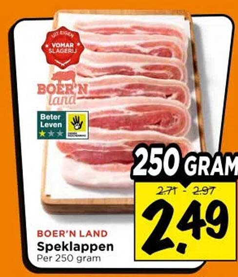 BOER’N LAND Speklappen Per 250 gram