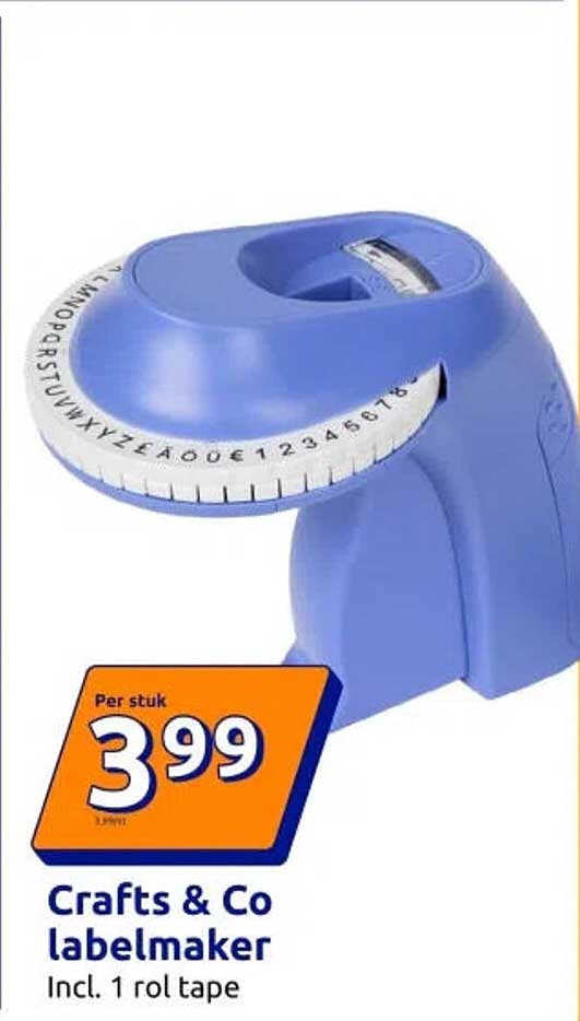 Crafts & Co labelmaker Incl. 1 rol tape