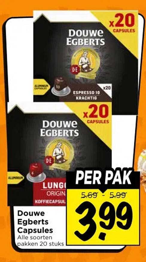 Douwe Egberts Capsules Alle soorten pakken 20 stuks PER PAK