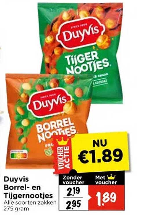 Duyvis Borrel- en Tijgernootjes