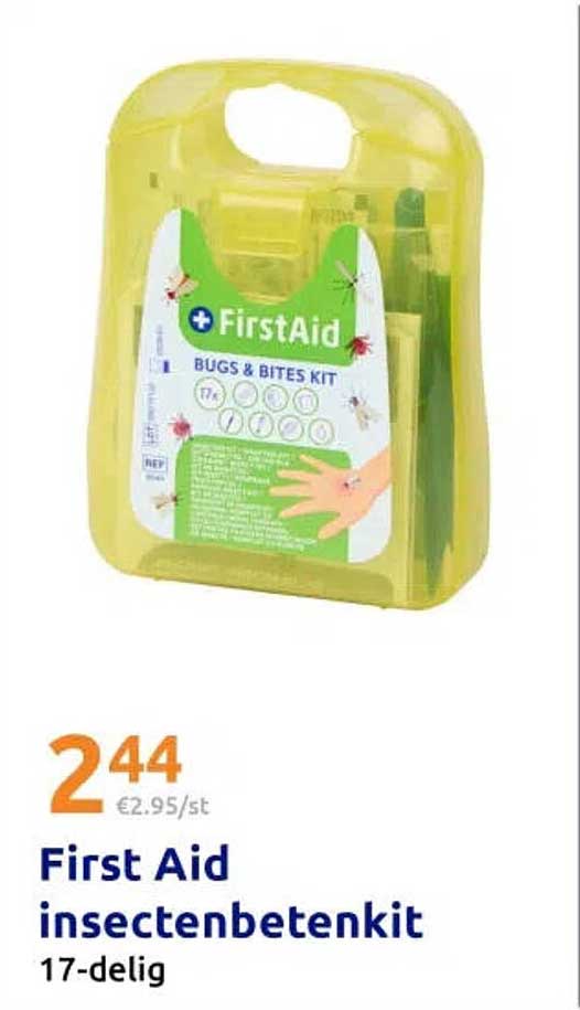 First Aid insectenbetenkit 17-delig