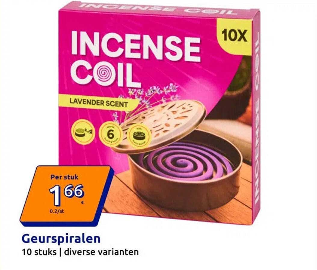 Geurspiralen 10 stuks | diverse varianten
