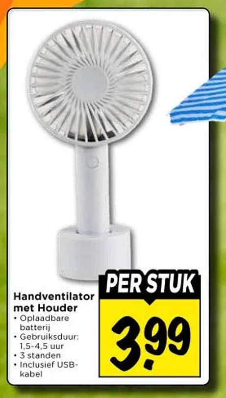 Handventilator met Houder